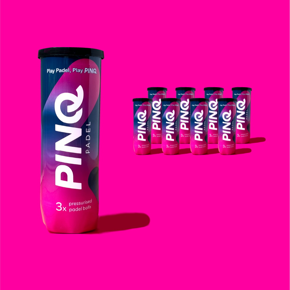 PINQ Pink Padel Balls - Nocta Pack (9x3 balls)