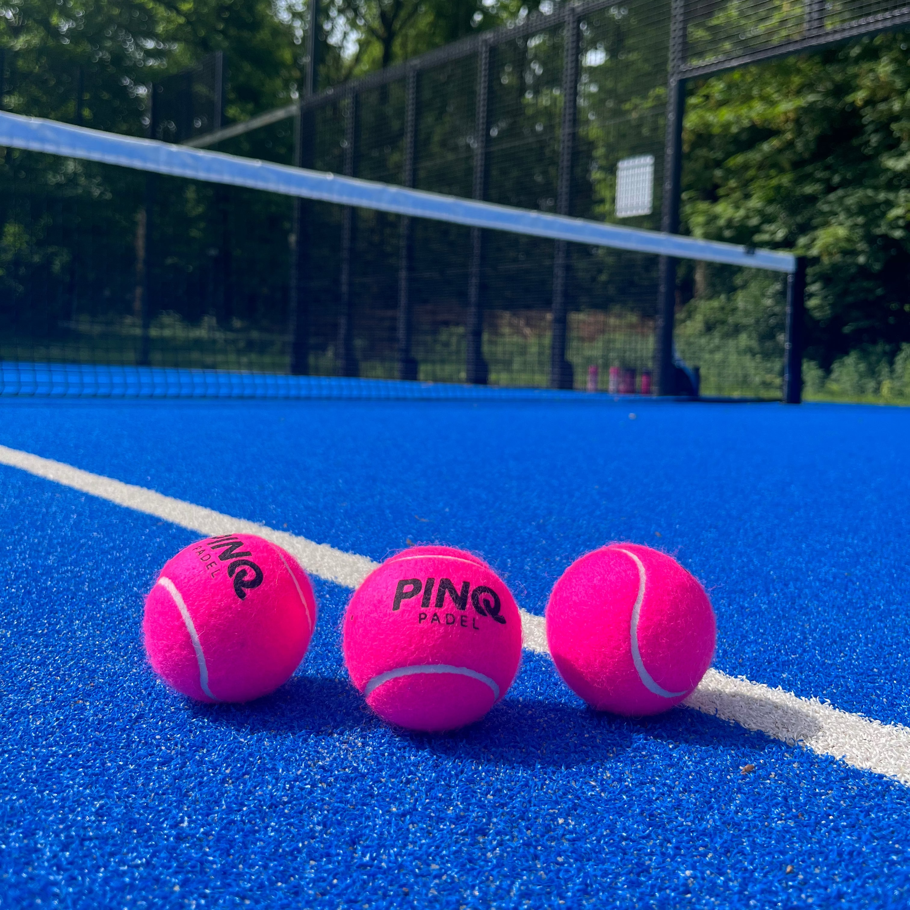 PINQ Padel Balls - Pink - Triple Pack (3x3 balls)