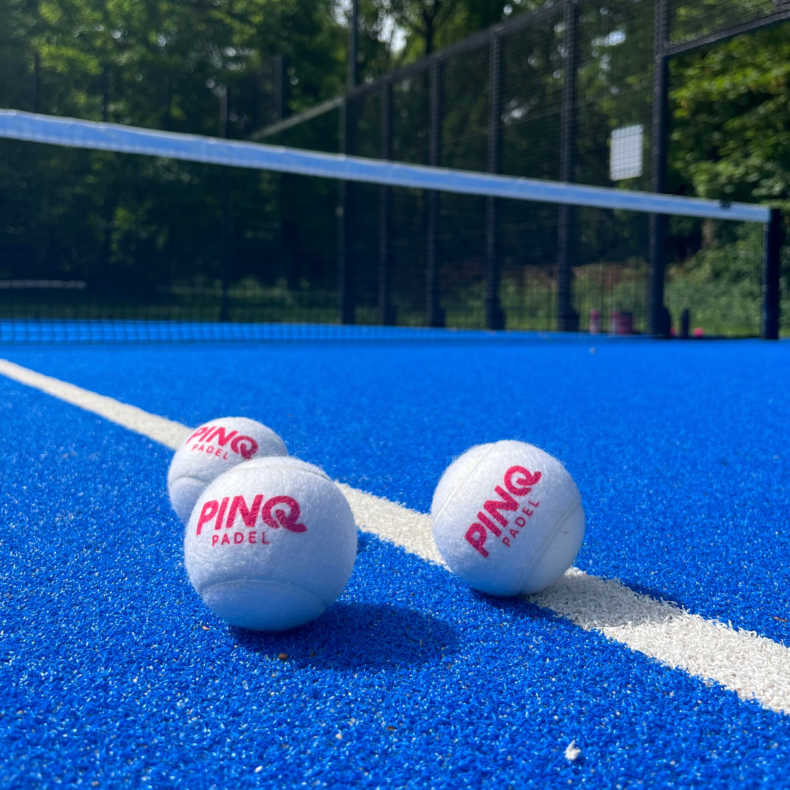 PINQ Padel Balls - White - Single Can (1x3 balls)