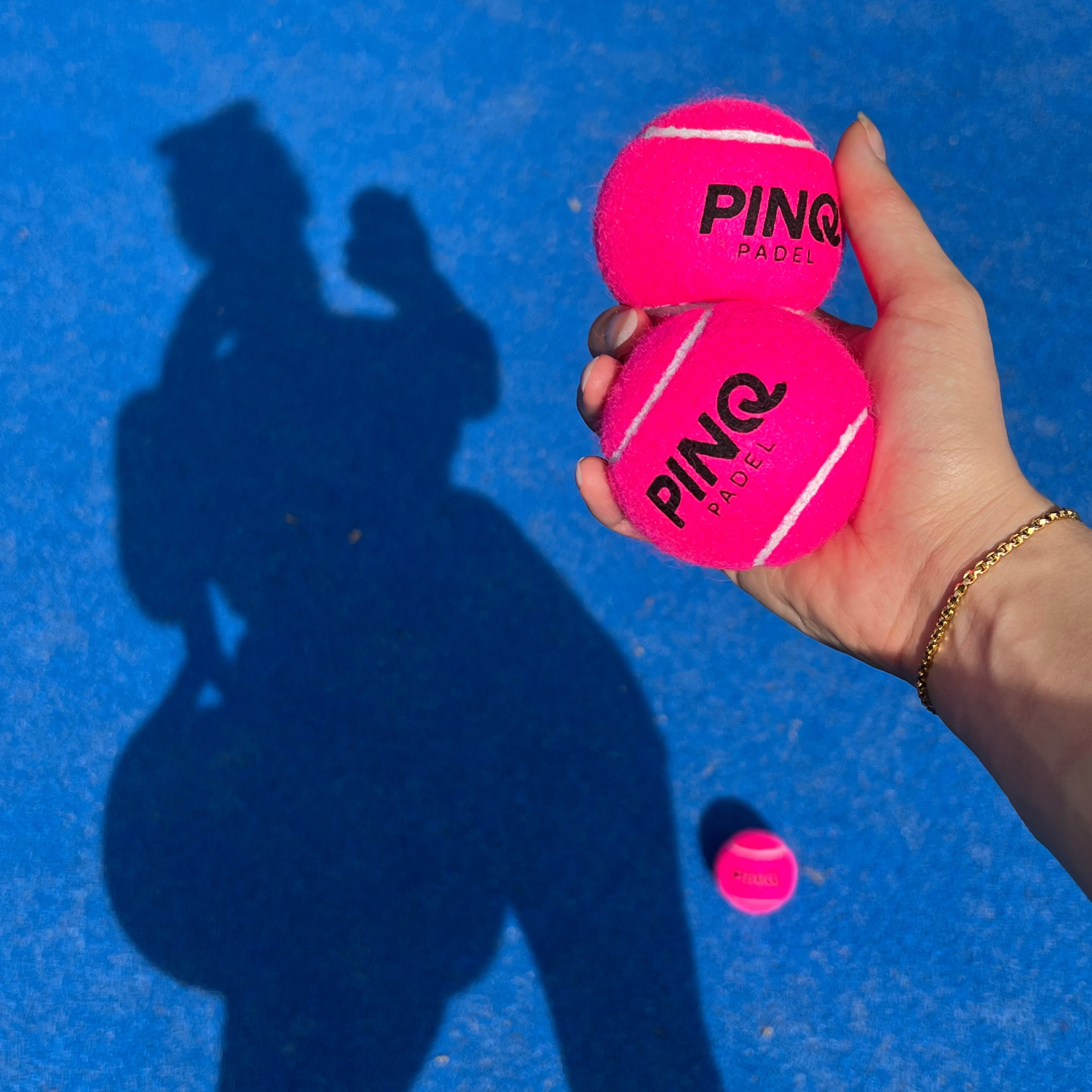 PINQ Padel Balls - Pink - Single Can (1x3 balls)